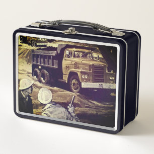Vintager grüner Dump Lunchbox