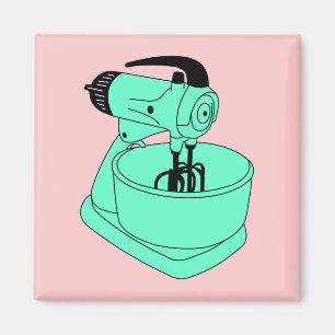 Vintager grüner Sunbeam Mixmaster Magnet