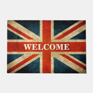 Vintager Grunge-BRITISCHES Fußmatte