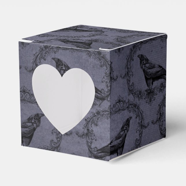 Vintager Grunge Raven Geschenkschachtel (Vorderseite)