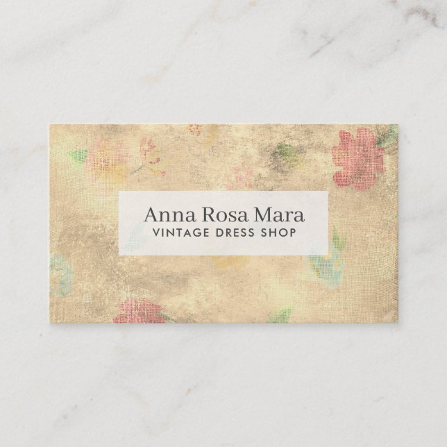 *~* Vintager Grunge-viktorianisches modernes Visitenkarte (Vorderseite)