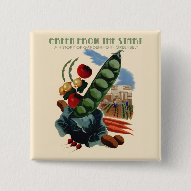 Vintager Gürtelknopf Button (Vorderseite)