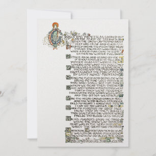 Vintager guter König Wenceslas von Jessie King Feiertagskarte