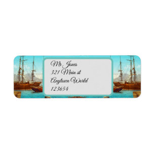 Vintager Hafen Italien 1800