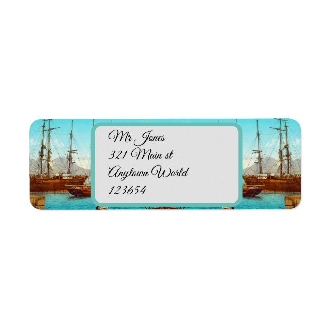 Vintager Hafen Italien 1800 (Vorne)