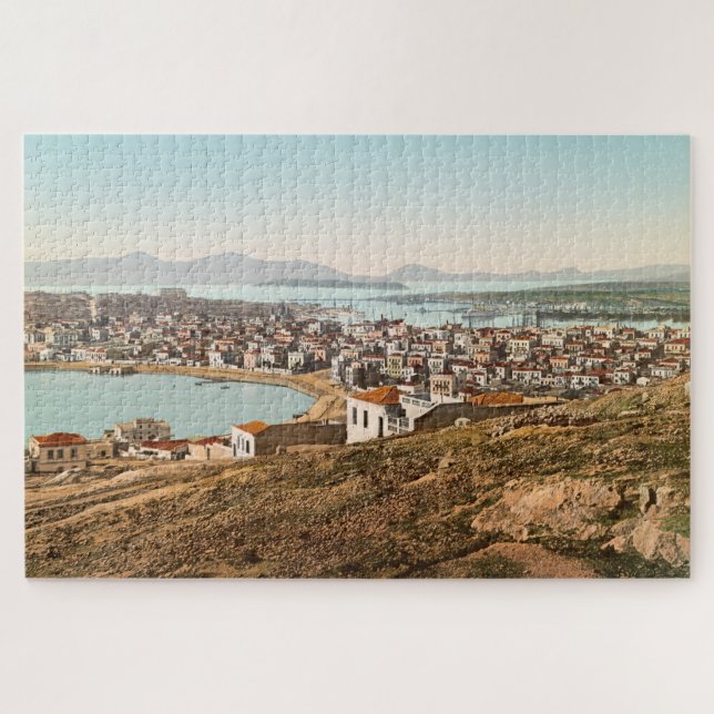 Vintager Hafen von Piräus Griechenland (Horizontal)