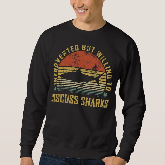 Vintager Hai 4 Sweatshirt (Vorderseite)