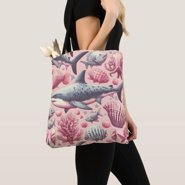 Vintager Hai nahtlos Tasche (Von Nahem)