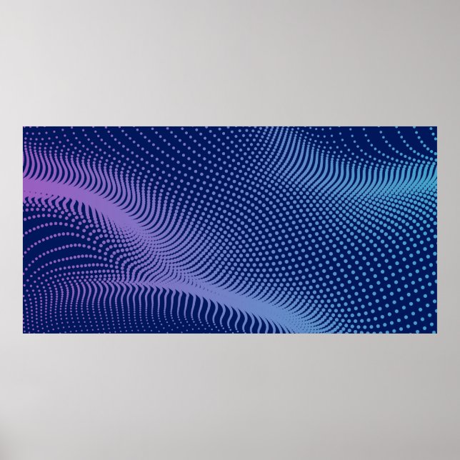 Vintager Halbtonmesseeffekt. Lebhaftes abstraktes  Poster (Vorne)