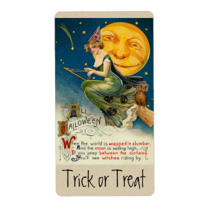 Vintager Halloween-Aufkleber