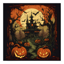 Vintager Halloween-Digitaldruck