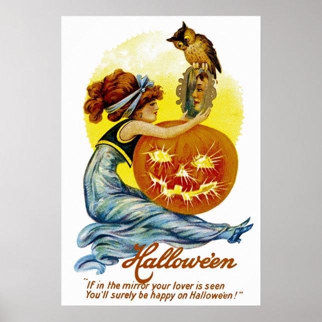 Vintager Halloween-Glamour Poster (Vorne)