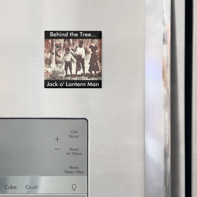 Vintager Halloween Jack o'Lantern Man Magnet (In Situ (Kühlschrank))