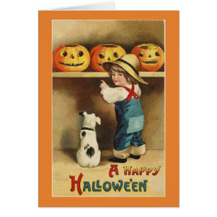 Vintager Halloween-Junge