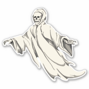 Vintager Halloween-Specter Aufkleber