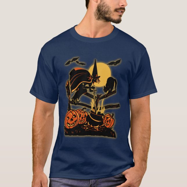 Vintager Halloween-T - Shirt (Vorderseite)