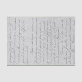 Vintager handgeschriebener Brief Seidenpapier