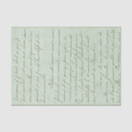 Vintager handgeschriebener Brief Seidenpapier