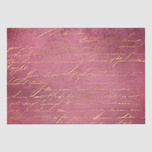 Vintager handgeschriebener Brief Seidenpapier