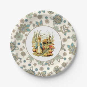 Vintager Häschen-Ostern-Party-Papier-Teller Pappteller