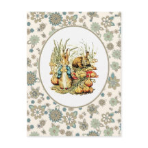 Vintager Hase. Osterpostkarten