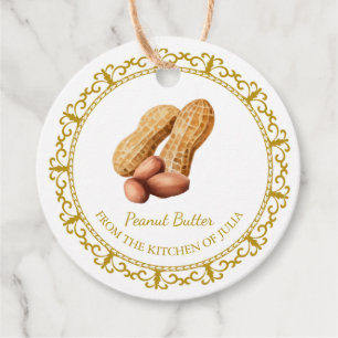Vintager hausgemachter Erdnussbutter Hang Tag Geschenkanhänger