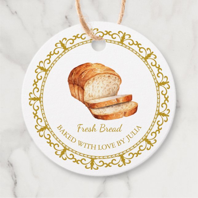 Vintager hausgemachter Hang Tag Geschenkanhänger (Vorderseite)
