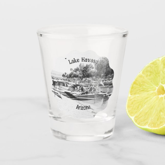 Vintager Havasu-Kanal Schnapsglas (Vorderseite)
