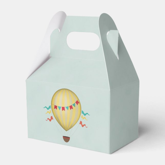 Vintager Heißluftballon Geschenkschachtel (Vorderseite)