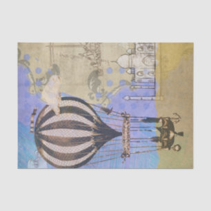 Vintager Heißluftballon Seidenpapier