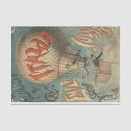 Vintager Heißluftballon Seidenpapier