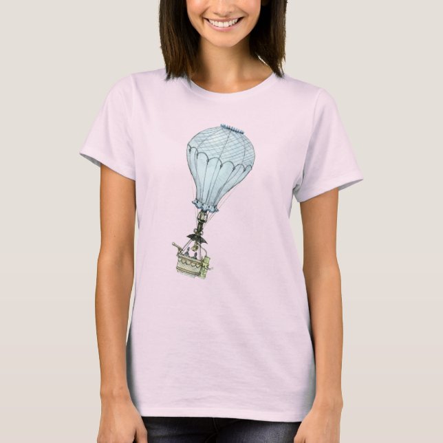 Vintager Heißluftballon T-Shirt (Vorderseite)