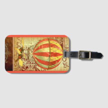 Vintager Heißluftballon viktorianische Abbildung