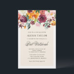 Vintager Herbst Blooms Bat Mitzvah Einladung<br><div class="desc">Laden Sie mit dieser individuell gestaltbaren Fledermaus-Mitzvah-Einladung Familie und Freunde zu Ihrer Veranstaltung ein. Es zeichnet sich durch die Blume der Wasserfarbenfallen und einen passenden Hintergrund aus. Die Einladung zur Mitzvah im Herbst oder Herbst wird perfekt sein. Personalisieren Sie diese,  indem Sie Ihre Daten hinzufügen. Matching-Elemente sind verfügbar.</div>