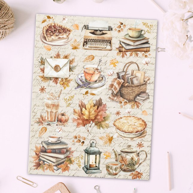 Vintager Herbst Favorit Antique Ästhetik Postkarte (In situ)