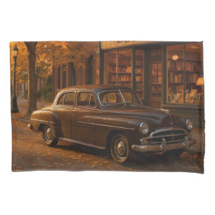 Vintager Herbst/Herbst-Buchladen Kissenbezug