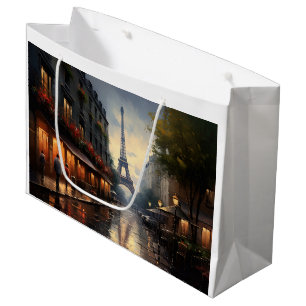 Vintager Herbst in Paris Große Geschenktüte