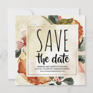 Vintager Herbst Save the Date