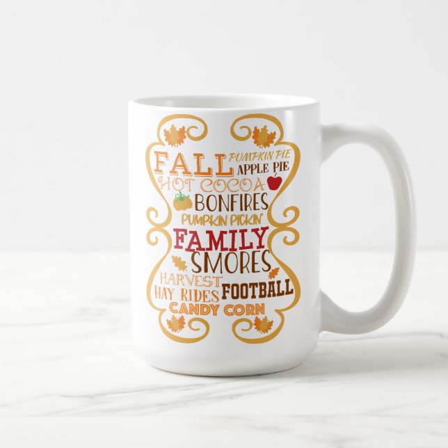 Vintager Herbsttag Kaffeetasse (Rechts)