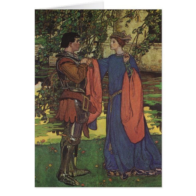 Vintager Heroprinz Ritter die Rüstungsprinzessin (Vorne)