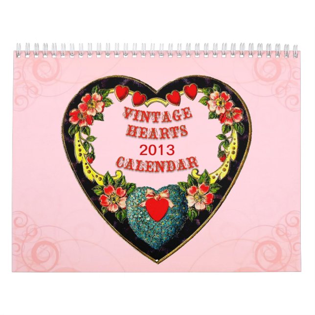 Vintager Herzkalender Kalender (Titelbild)