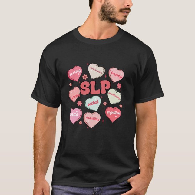 Vintager Herzsprechtherapeut SLP Valenti T-Shirt (Vorderseite)