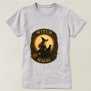 Vintager Hexenzauber Ästhetischer T - Shirt - Nied