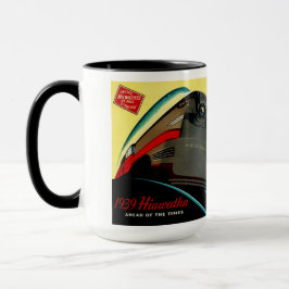 Vintager Hiawatha geglätteter Zug Tasse