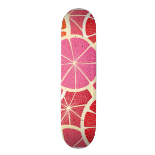 Vintager Hintergrund der Pampelmuse Skateboard