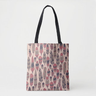 Vintager Hintergrund mit farbigen abstrakten Feder Tasche
