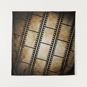 Vintager Hintergrund mit Filmrahmen, Foto, Bauch Wandteppich