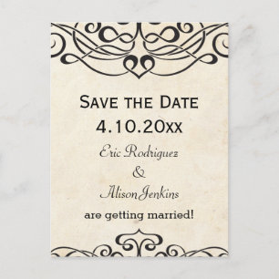 Vintager Hintergrund mit keltischem Muster Ankündigungspostkarte