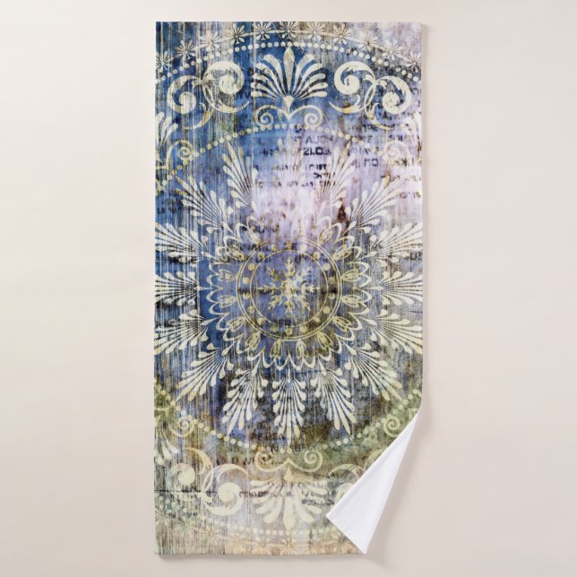 Vintager Hintergrund mit Tradit Badehandtuch (Badehandtuch)