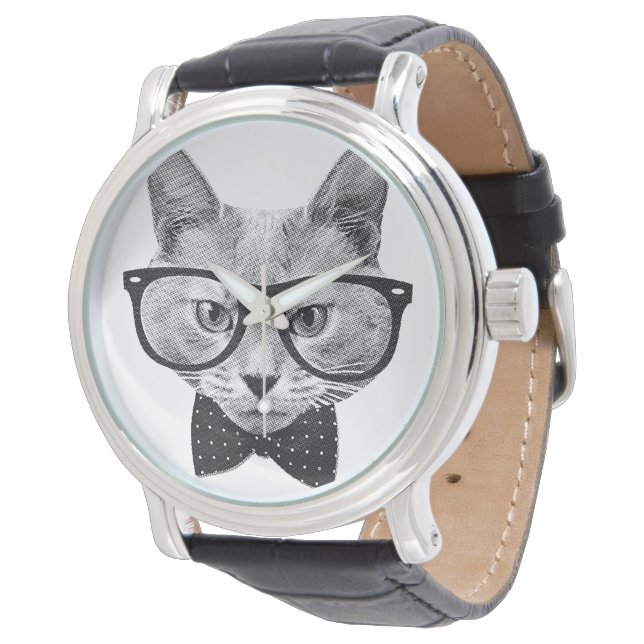 Vintager Hipster Armbanduhr (Schrägansicht)